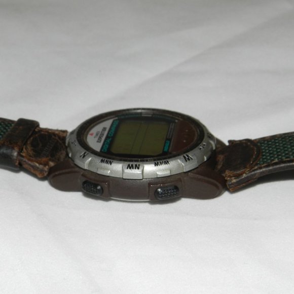 Timex Expedition Digital Watch Men Silver Tone Compass Indiglo 100M New Battery - Picture 6 of 11